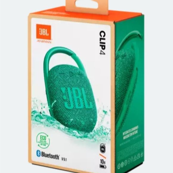 JBL Clip 4 Wireless Bluetooth Speaker- Green - Picture 1 of 11